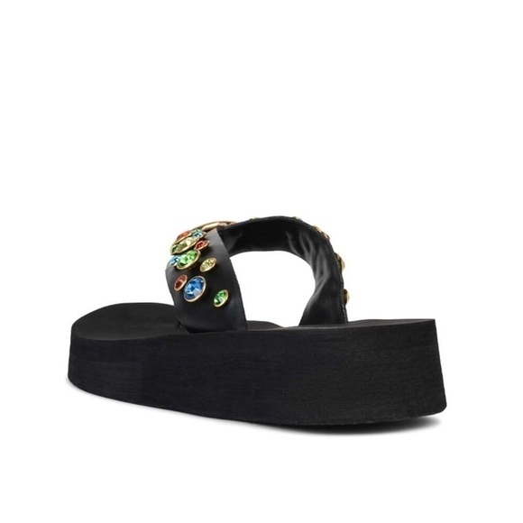 Jeffrey Campbell Iconics Flip Flop in black multi - Picture 2 of 15